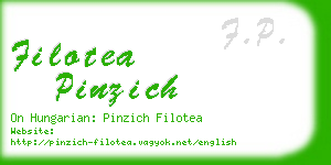 filotea pinzich business card